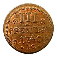 3 Pfennig - Fredrik I