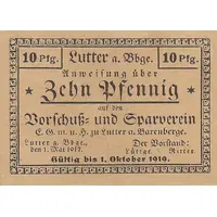 10 Pfennig Vorschuß- und Sparverein