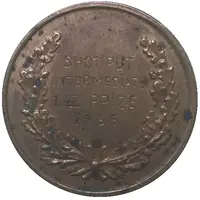 Medal - Robert College in Constantinople Shot Put 1935 Contest