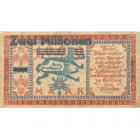 2 000 000 Mark overprint on 1000 Mark
