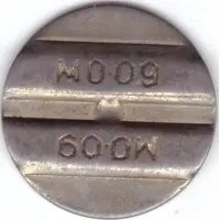 Telephone Token - MO 09 Balashikha the inscription on the crest