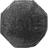 50 Pfennigs - Miesbach Fritz Holnburger, Gasthof & Metzgerei