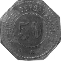 50 Pfennigs - Miesbach Fritz Holnburger, Gasthof & Metzgerei