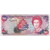10 Dollars - Elizabeth II B Series, Revised Colouring