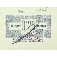 0.25 Pesetas Bellreguart