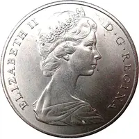 1 Crown - Elizabeth II Gibraltar Castle and Key