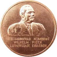 VEB Mansfeld Kombinat Wilhelm Pieck 750 Jahre Mansfelder Kupferschieferbergbau