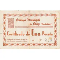 1 Peseta Cálig
