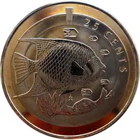 25 Cents - Elizabeth II Blue Angel Fish