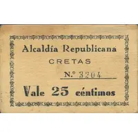 25 Céntimos Cretas