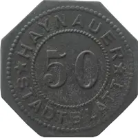 50 Pfennig - Haynau Haynauer Stadtblatt