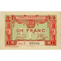 1 franc - Chambre de Commerce de Calais [62] 7è émission