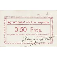 0.50 Pesetas Fuentespalda