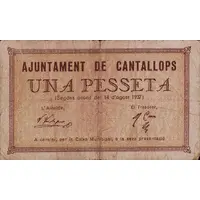1 Peseta Cantallops