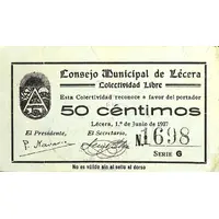 50 Céntimos Lécera
