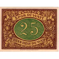 25 Pfennig Sparkasse