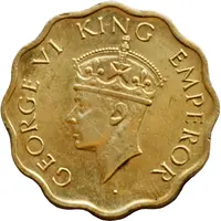1 Anna - George VI 2nd portrait, small crown, low relief