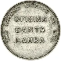 1 Peso - London Nitrate Co. Santa Laura, Tarapacá Region