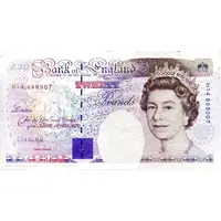 20 Pounds - Elizabeth II Michael Faraday, two '£20'