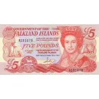 5 Pounds - Elizabeth II 150th Anniversary of British rule