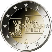 2 Euros German Reunification