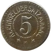 5 Pfennigs - Dresden Windschild & Mangelott Baustelle Lothringen