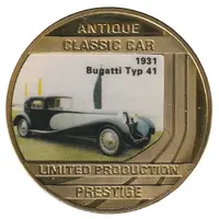 Medal - Antique Classic Car Collection 1931 Bugatti Typ 41