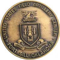 Medal - United States Field Artillery Center Fort Sill, Oklahoma