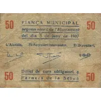 50 Céntimos Farners de la Selva