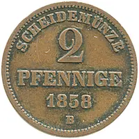 2 Pfennige - Paul Frederick August