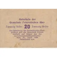 20 Heller Peterskirchen