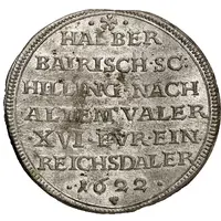 1/2 Schilling - Wolfgang William Halber Bayrischer Schilling