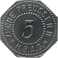 5 Pfennigs - Lünen Zeche Preussen II H.B.A.G.