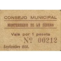 1 Peseta Monterrubio de la Serena