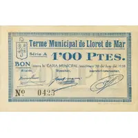 1 Peseta Lloret de Mar