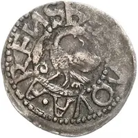 1 Schilling - Magnus Arensburg, lined shield