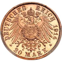 20 Mark - Louis III Plated Pattern