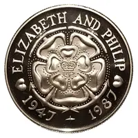 50 Pence - Elizabeth II Wedding Anniversary
