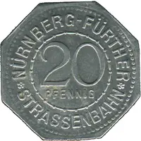 20 Pfennig - Luginsland Nürnberg-Fürth