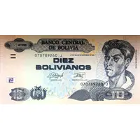 10 Bolivianos Plurinational State, Serie I-J