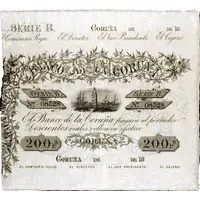 200 Reales de Vellón Banco de La Coruña