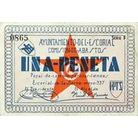 1 Peseta El Escorial de la Sierra