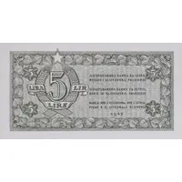 5 Lira Free Territory of Trieste - zone B