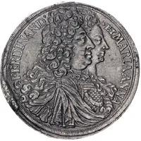 1 Thaler - Ferdinand William Eusebius and Maria Anna Vienna, Tin pattern