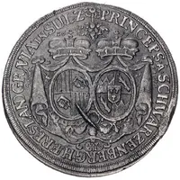 1 Thaler - Ferdinand William Eusebius and Maria Anna Vienna, Tin pattern