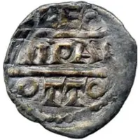 Denier - Leo VIII and emperor Otto I