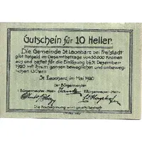 10 Heller St. Leonhard bei Freistadt