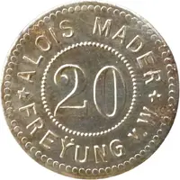 20 Pfennigs - Freyung Alois Mader