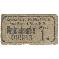 1 Pfennig Konsumverein für Magdeburg und Umgebung