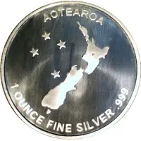 Round - 1 oz Silver Silver Fern